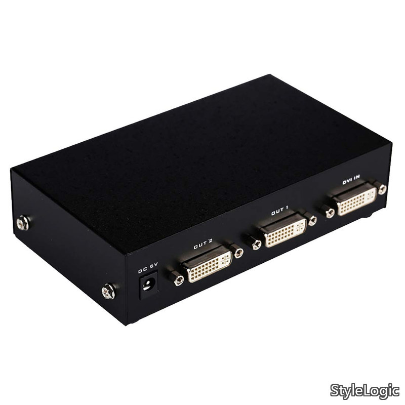 【貨物輸送無料】DVI分かちあう器 1インプット2最終生産物 スプリッター 管する・映写機用 固定ディスク画質相応う 挿し絵最終生産物 分かちあう機 アダプター不必要