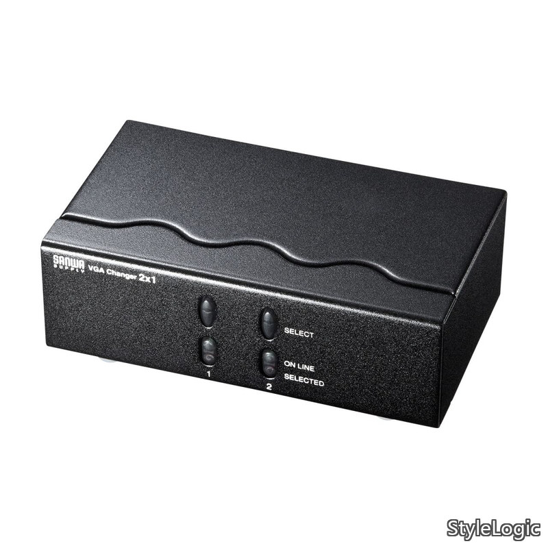 【貨物輸送無料】見せびらかすうつり変わり器（ミニD-sub（固定ディスク)15pin用）・2回路 SW-EV2N2