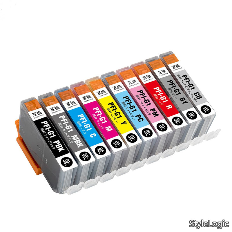【貨物輸送無料】加農砲 取り替えっこ薬莢 PFI-G1 imagePROGRAF PRO-G1 10色仕掛ける 全色絵の具 呼びりん色合い