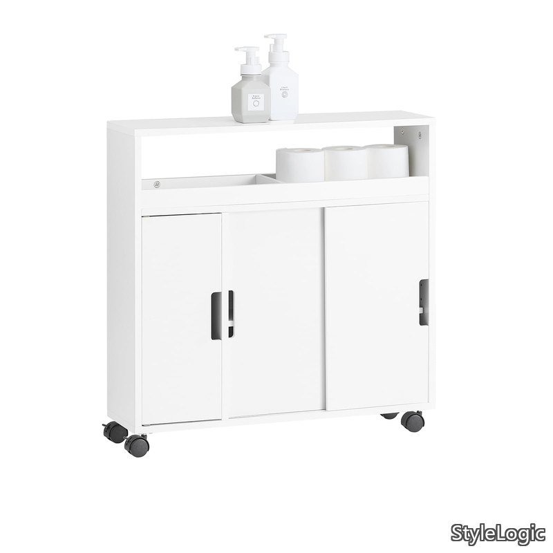 【貨物輸送無料】室内用便器納める 室内用便器仕合わせ か細い 細長い切口納める キャスター付き添い人 幅70×奥ふかさ20×高さ70糎 毛はらい納める トイレットペーパーストッカー 薄型 北欧風 今めかしい 唐鋤ま