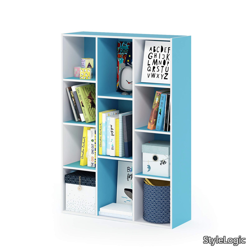 【貨物輸送無料】LUDER 書物棚 11正六面体 幅27.9×奥ふかさ23.9×高さ73.9糎 白いこと リビングお部屋・臥し所・介護ホーム執務室用