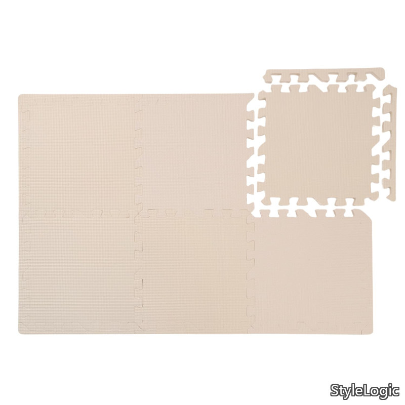 【貨物輸送無料】合わせ目引っ敷き 30×30糎 極厚2糎 54枚仕掛ける(3畳用) フチ付き添い人 象牙色 ノン?ホルムアルデヒド 抗菌産業 床暖房装置相応う 水洗いする聞き入れる 床保護すること キズ押しとどめる 防音 振りまわす