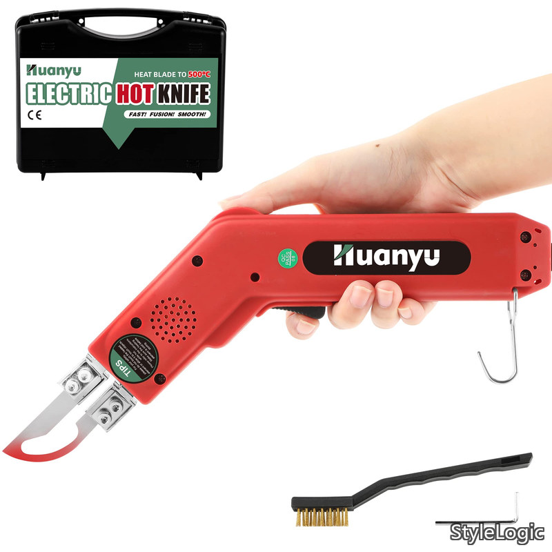 【貨物輸送無料】ホットスライドカッター 熱っぽい出刃包丁 100W 5秒暖める 50-500℃体温合わせる 布/天然ゴム/縄索/可塑性物質/アクリル樹脂 とり捨てる用 (アーチ形型)