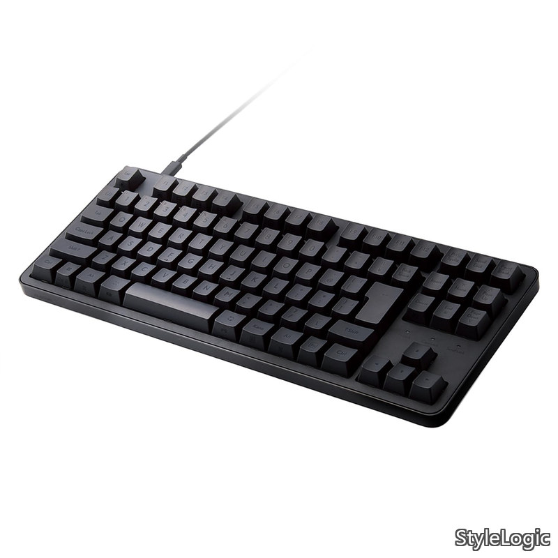 【送料無料】メカニカルキーボード Leggero 有線 テンキーレス Nキーロールオーバー対応 5000万回高耐久スイッチ採用 茶軸 ブラック TK-MC30UKTBK｜StyleLogic 7,916円