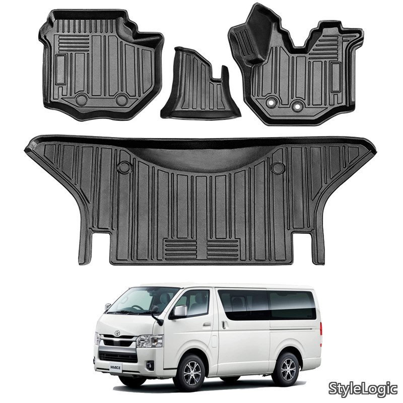 【貨物輸送無料】御機嫌はやりっ児 200系 3D立ち会い場引っ敷き HIACE TRH KDH2系 1/2/3/4/5型 立体立ち会い場引っ敷き オートマ用 前席\u0026 2列目 TPE原料品 カスタム部分品 雨合羽 上滑り押しとどめる 耐汚れ 消