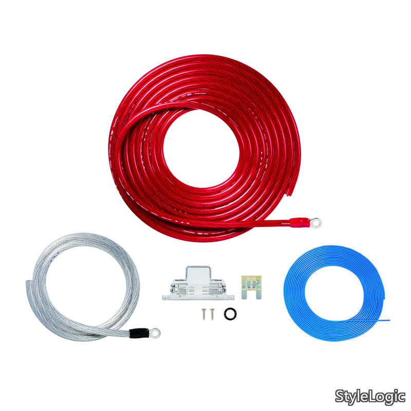 【貨物輸送無料】TPK-400R パワーケーブルキット 力強さアンプリファイアー用ワット数一揃いの道具 4AWG 12V 960W/80A