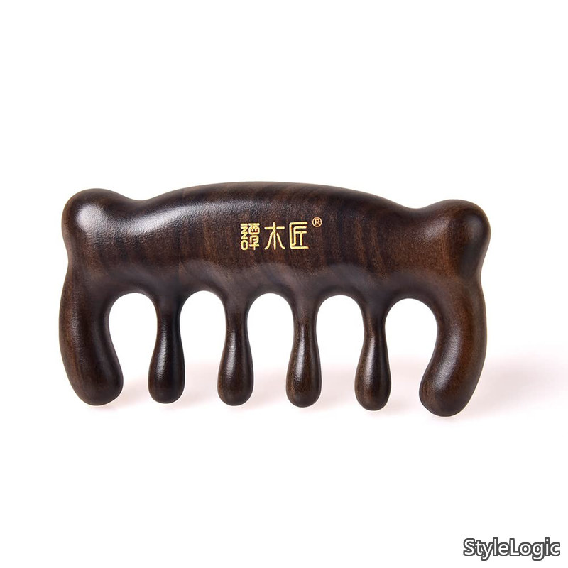 【貨物輸送無料】MUJIANG 譚木匠 コームウッドマッサージ 尖端押しかぶせる