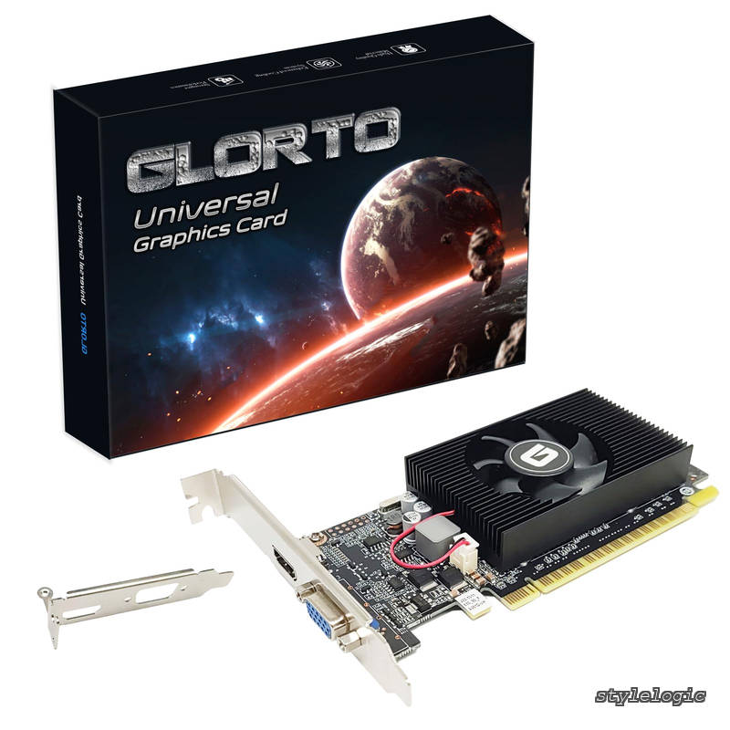 【送料無料】GT 610 グラフィックボード,2GB,DDR3,64ビット、PCI Express X16、DirectX11、HDMI/VGA、ロープロファイル、PC、SFF、およびHTPC用のエントリーレベルGPU、Win11と互換性があります|StyleLogic