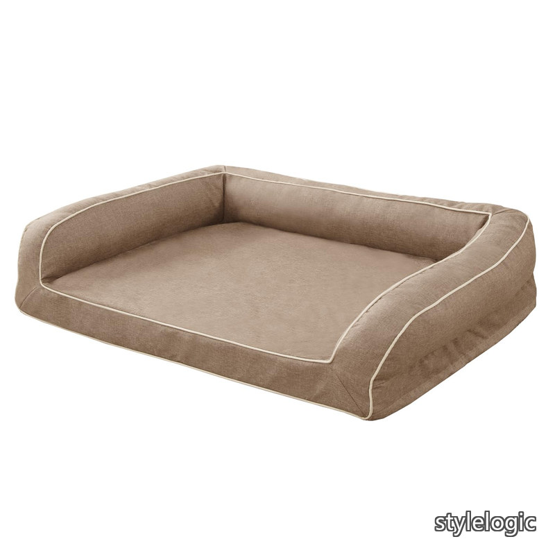 【送料無料】犬 ベッド 清掃しやすい 防水 ペットベッド ペットソファー 犬用ベッド 洗える さらさら 通気性 蒸れにくい ペットクッション 枕付き クッション性が 高反発 高齢犬 子犬 猫 多頭飼い 取り外せるカバー 滑り止め オールシーズン 中型犬 大型犬 洗える ペット用ベ｜StyleLogic