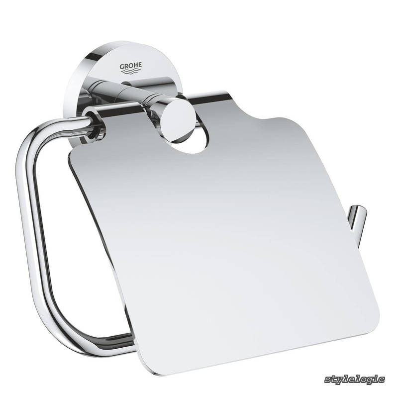 【送料無料】トイレットペーパーホルダー カバー付き つや消しニッケル 無限仕上げ 40367001 1|StyleLogic