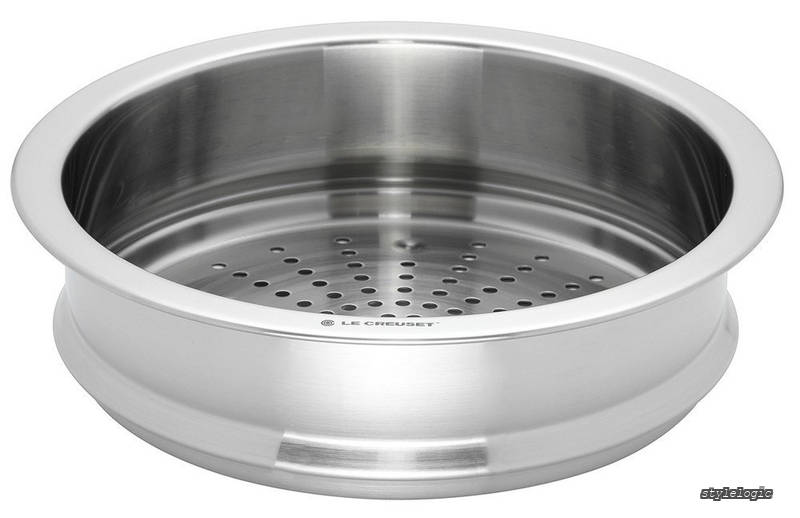 【送料無料】Creuset) 鋳物ホーロー鍋専用スチーマー 蒸し器 22cm|StyleLogic