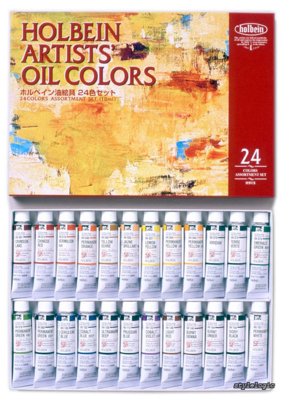 【送料無料】油絵具 H915 10ml 24色セット 915｜StyleLogic