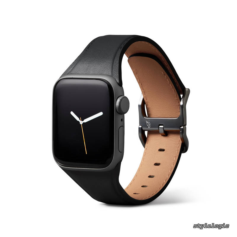 【貨物輸送無料】Classic Watch Strap Apple Watch 44-49粍用ダンス楽隊 御役目用 普段使い走り - Black