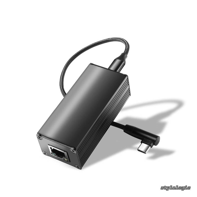 【送料無料】PoE から USB-C へのコンバーター アダプター、Type-C 出力電力とイーサネット 2 in 1、スマートフォン/タブレット/ラップトップ用最大 45W 5V から 20V 充電、1000 Mbps レート、プラグ アンド プレイ (GPD2CBT-20V)|StyleLogic