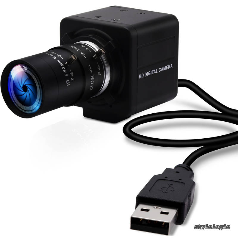 【送料無料】USB カメラ 100 FPS 高速 1080 p 5-50 mm 10 倍光学ズーム レンズ 2 MP USB ウェブカメラ マニュアル クローズアップ ズームインとアウト、UVC コンピューター会議ゴルフ スイング カメラ ラズベリー Pi Windows Mac 用USBFHD01M-MFV(5-50)|StyleLogic