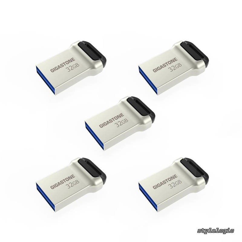 【送料無料】32GB 5個セットUSBメモリ USB 3.2 Gen1 メモリスティック 小型 メタリック フラッシュドライブ USB 2.0 / USB 3.0 / USB 3.1 にも対応｜StyleLogic