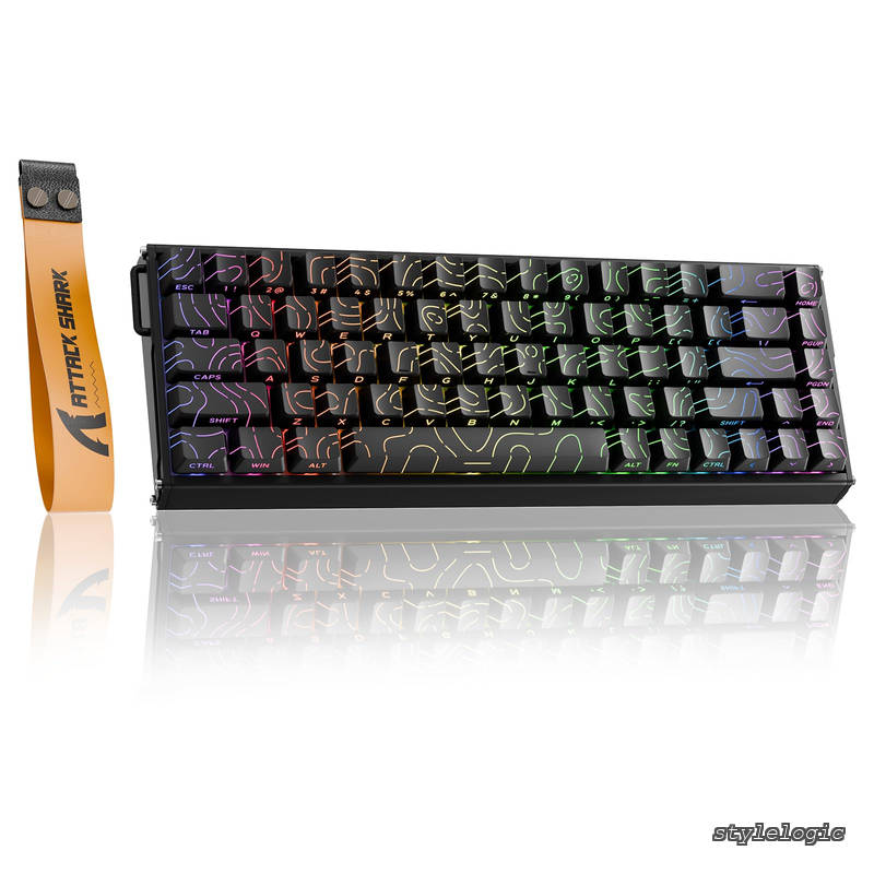 【貨物輸送無料】SHARK X68MAX HE ラピッド銃の引き金 鍵盤 USB-C有線 8000サイクルポーリング単位料金 256KHz走査単位料金 ゲーミングキーボード 0.08ms引き延ばし 自然調整能力のあるなアクチュエーション積み上げる RT0.005粍 68手がかり ゲーミング用 PBT手がかり旗がしら 軽銀原材料 RGB Win/Mac両