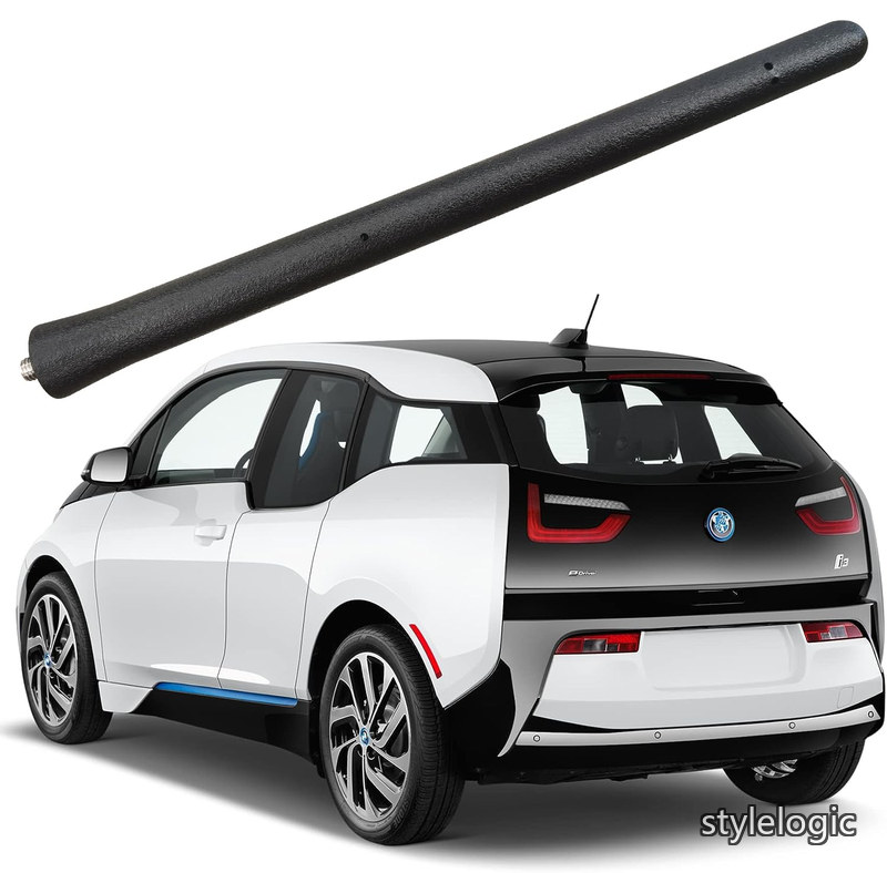 【送料無料】3/4インチ ゴム製アンテナ BMW i3 (2014-2020)、BMW I3 2014 2015 2016 2017 2018 2019 2020用 アンテナ - 洗車防止 内部銅コイルアンテナマスト交換用｜StyleLogic
