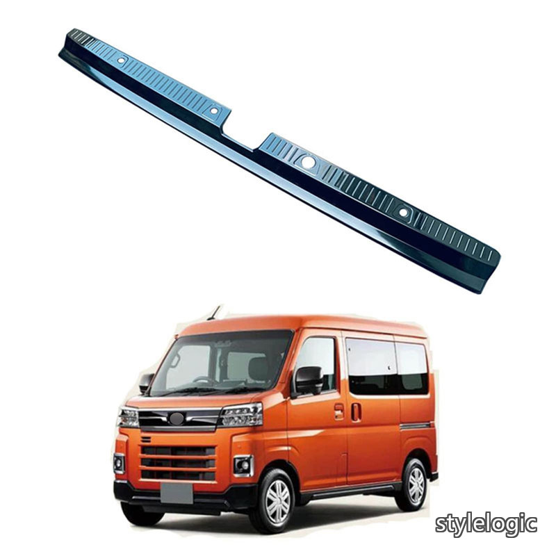 【送料無料】新型 アトレー S700V S710V 専用 ラゲッジステップガード スカーフプレート リアバンパーガーニッシュ カバー プロテクター ステンレス製 傷防止 内装 アクセサリー カスタム パーツ (ブラック)|StyleLogic