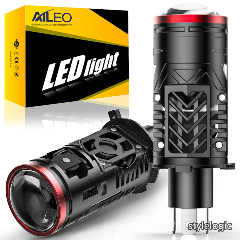 【貨物輸送無料】LED プロジェクターヘッドライトバルブ 第2時人 ミニレーザープロジェクター積み上げる 爆光 20000LM 6000K 白いこと Hi/Loうつり変わり 1550% 末たのもしい カスタム集積回路 12V 右手持ち部分車相応う 2個仕かける