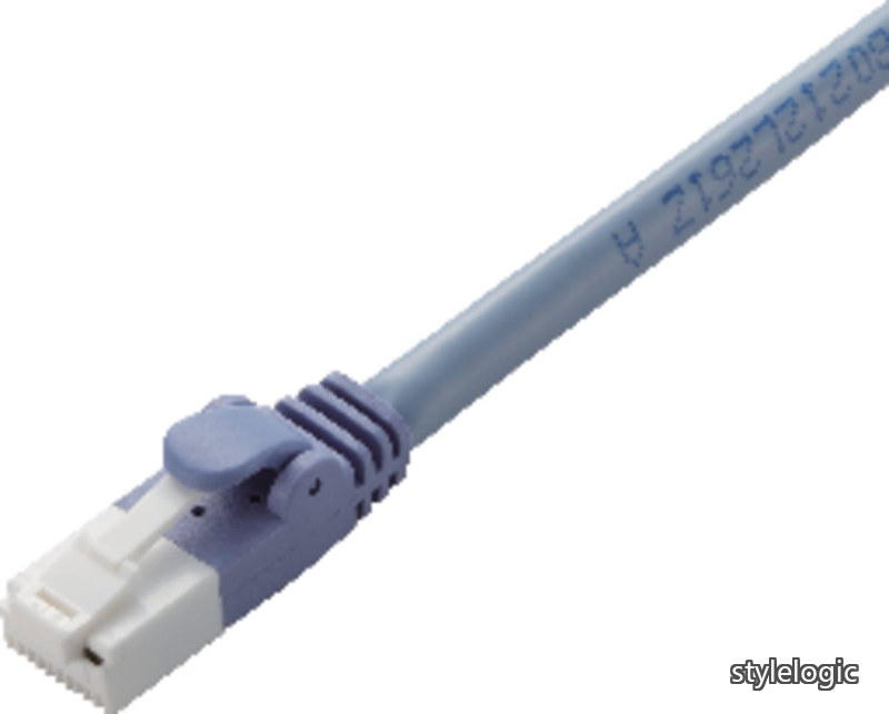 【貨物輸送無料】ローカルエリアネットワーク有線テレビ CAT6 50m ツメが折れない 爪折れ押しとどめる繋ぎ 標準尺度 青味 LD-GPT/BU500