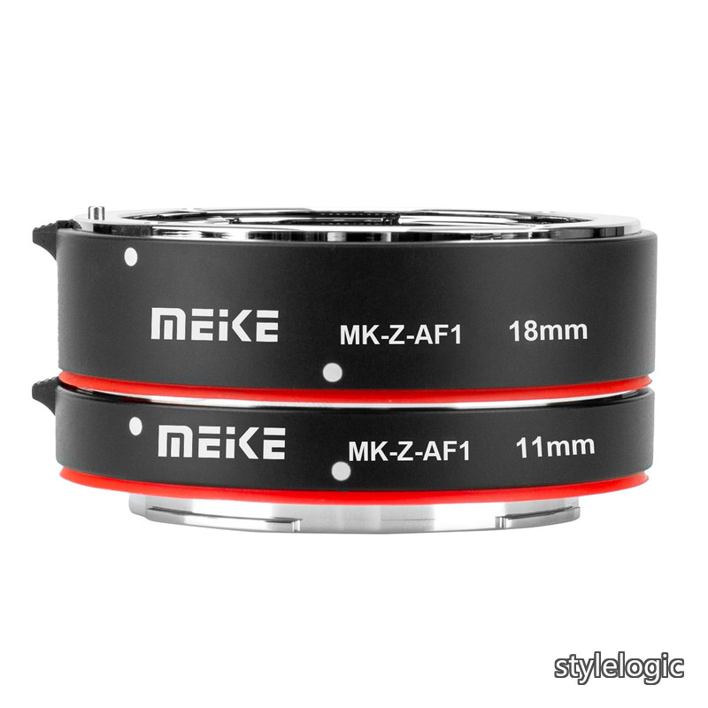 【送料無料】MK-Z-AF1 11mm 18mm フルフレーム マクロメタル AF オートフォーカス延長チューブアダプターリングキット Nikon Zシリーズカメラ Z5 Z6 Z7 Z50 Z6II Z7IIに対応｜StyleLogic