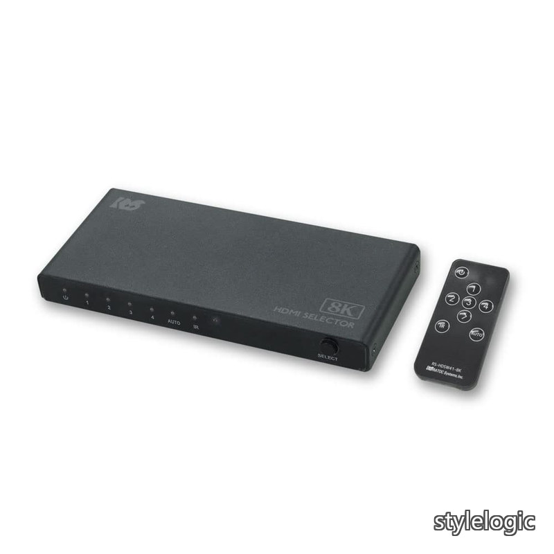【送料無料】8K60Hz/4K120Hz対応 4入力1出力 HDMI切替器 RS-HDSW41-8KA|StyleLogic