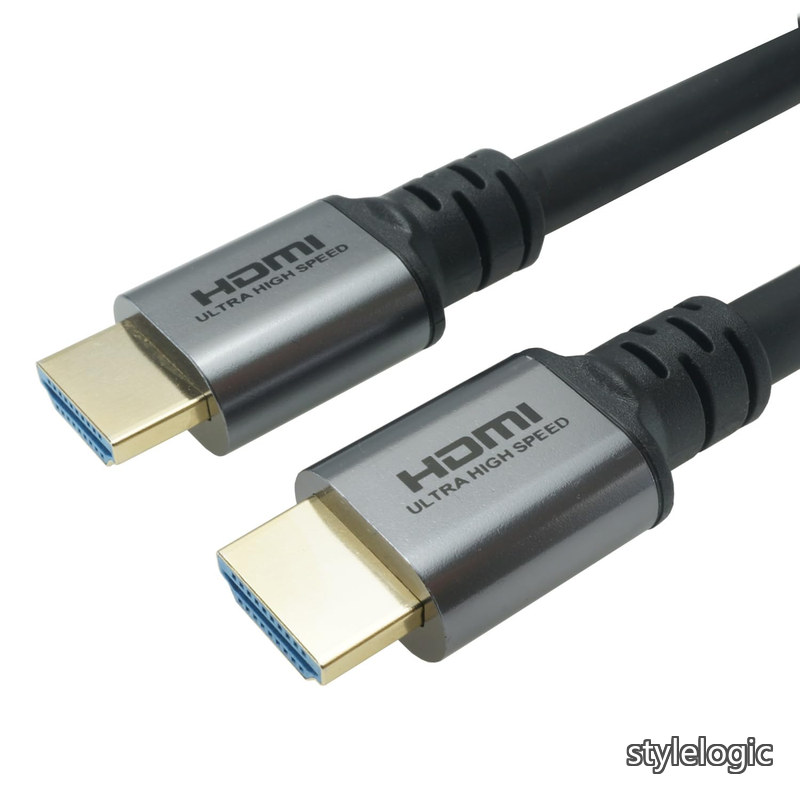 【貨物輸送無料】HDMI有線テレビ 10m 8K/60p 4K/120p 48Gbps HDMI 2.1 HDR 薄墨色 HDM100-651SV