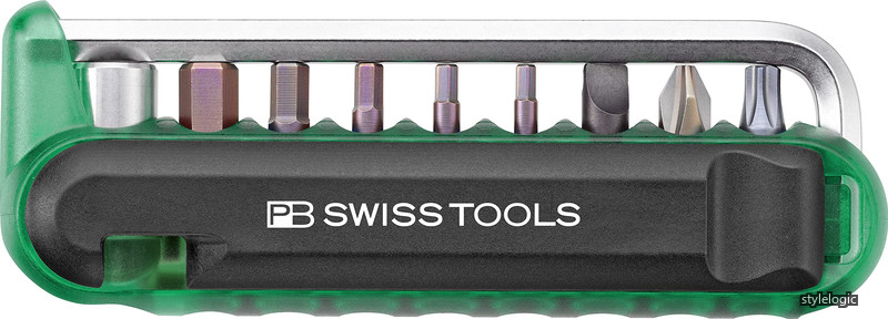 【貨物輸送無料】Swiss Tools) 470GREENCN 自動二輪車手道具書き割り (9本組) 緑であること 470GREENCN