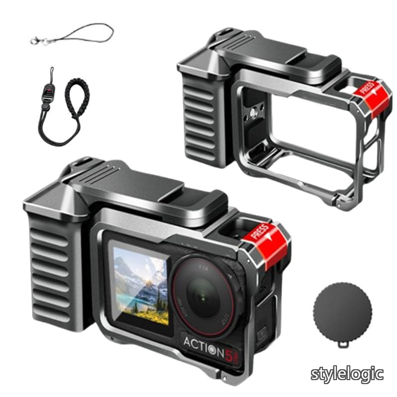 【貨物輸送無料】ACTION 5 Pro/ACTION 4/ACTION 3 相応う 写真機伏せ籠 一揃いの道具 軽銀アロイ製 グリップホルダー シャッター名取り草付 水晶体旗がしら 置きわすれる押しとどめる用同盟罷業一回り 付き添い人