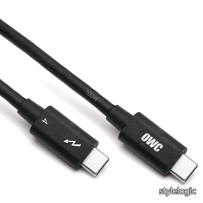 【送料無料】OWC Thunderbolt 4 / USB-C Cable （OWC サンダーボルト 4 / USB-C ケーブル） Thunderbolt 認証取得/USB-C 100% 互換 / 40Gb/s データ伝送 / 100W給電 / 最大8K出力 (2)｜StyleLogic