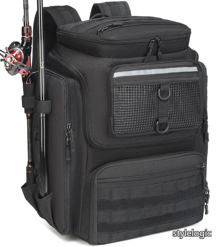 【貨物輸送無料】- 45L 大型雨合羽フィッシングバッグ、アウトドアキャンプ・ハイキング用据えつける向け（御徒面子本体のみ）
