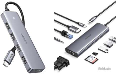 【送料無料】USBハブ 4ポート USB3.0 10-in-1 4K HDMI VGA イーサネット SDカードリーダー ドッキングステーション テレワーク 便利｜StyleLogic