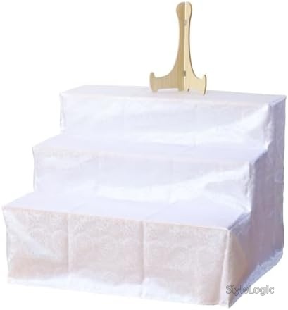 【送料無料】精霊棚 後飾り 3段30号 幅90cm 組立不要 白布・写真立て付 お盆 初盆 新盆 法事 四十九日 祭壇 彼岸｜StyleLogic