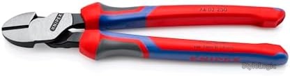 【送料無料】強力型斜ニッパー 250mm 硬線切断 3.5mm 中硬線4.6mm ピアノ線3.0mm クロムバナジウム鋼 黒防錆コート コンフォートグリップ 作業工具 電気工事 DIY プロ用|StyleLogic