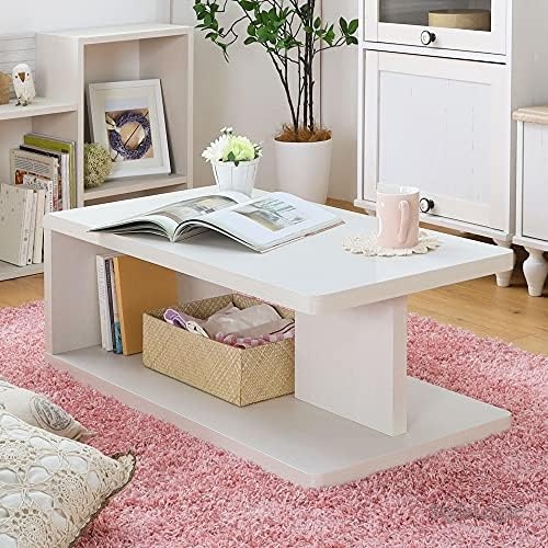 【送料無料】ローテーブル おしゃれ シンプル 幅89.7cm 高さ31.6cm 奥行45cm ホワイト 木目調 軽量 一人暮らし かわいい テーブル｜StyleLogic
