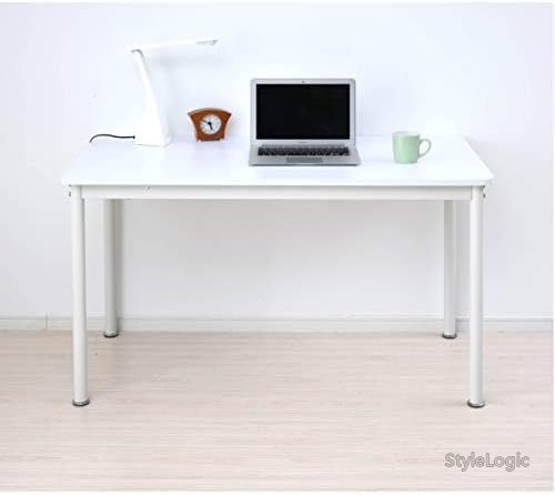 【送料無料】デスク 幅120×奥行60×高さ70cm 耐荷重80kg 傷や汚れに強い天板 角が丸い 組立品 オフホワイト アイボリー パソコンデスク 学習机 在宅ワーク|StyleLogic