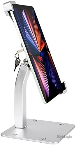 【送料無料】タブレットスタンド 卓上 盗難防止 セキュリティロック付き アルミ合金製 360度回転 縦置き 横置き 角度調整可能 7-11インチ対応 iPad Galaxy Tab Android 汎用 モニター台 デスクマウント 日本語説明書 店舗 オフィス 商業用 高耐久 簡単設置｜StyleLogic 10,001円