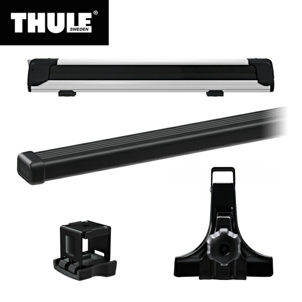 【楽天市場】【送料無料】THULE スーリー ジムニー JB64専用 ベースキャリア(フット951+スクエアバー7124)+スキーキャリア  スノーパック7326 75cm幅+アダプター889-7 ルーフキャリア カーキャリア ルーフラック スノーボードキャリア カスタム パーツ ...