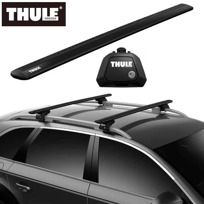 楽天市場】【送料無料】THULE スーリー カローラフィールダー（ルーフレール付き H24/5～ NZE16#/ZRE16#） ルーフキャリア  2点セット フット710410+ウイングバーEVO7111B カーキャリア ルーフキャリア ルーフラック キャリアベース カスタム パーツ  アクセサリー ...