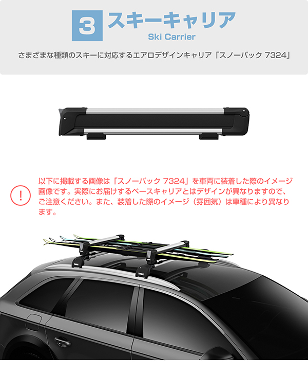 THULE（スーリー） JEEP レネゲード専用ベースキャリア（フット710410