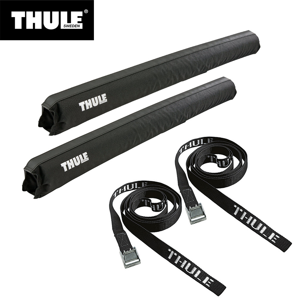 楽天市場 Thule スーリー サーフパッド ナローl Th844 76cm幅 スクエアバー用 ストラップ Th523 400cm 耐荷重300kg 車外 ルーフキャリア ボード 積載 固定 運搬 スタイルマーケット 楽天市場店