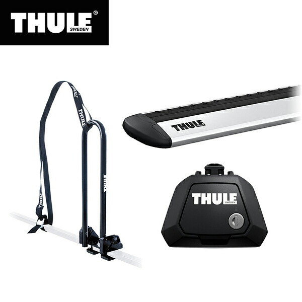 スーリー Thule ウイングバー evo フット付き フォレスター THULE スーリー フット+前後バー 1台分セット エッジラピッド