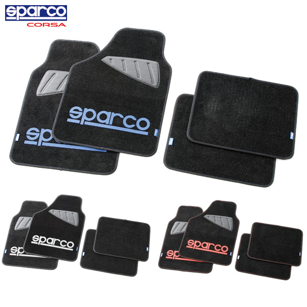 Stylemarket Sparco Corsa Sparco Automotive Floor Mats Blue X