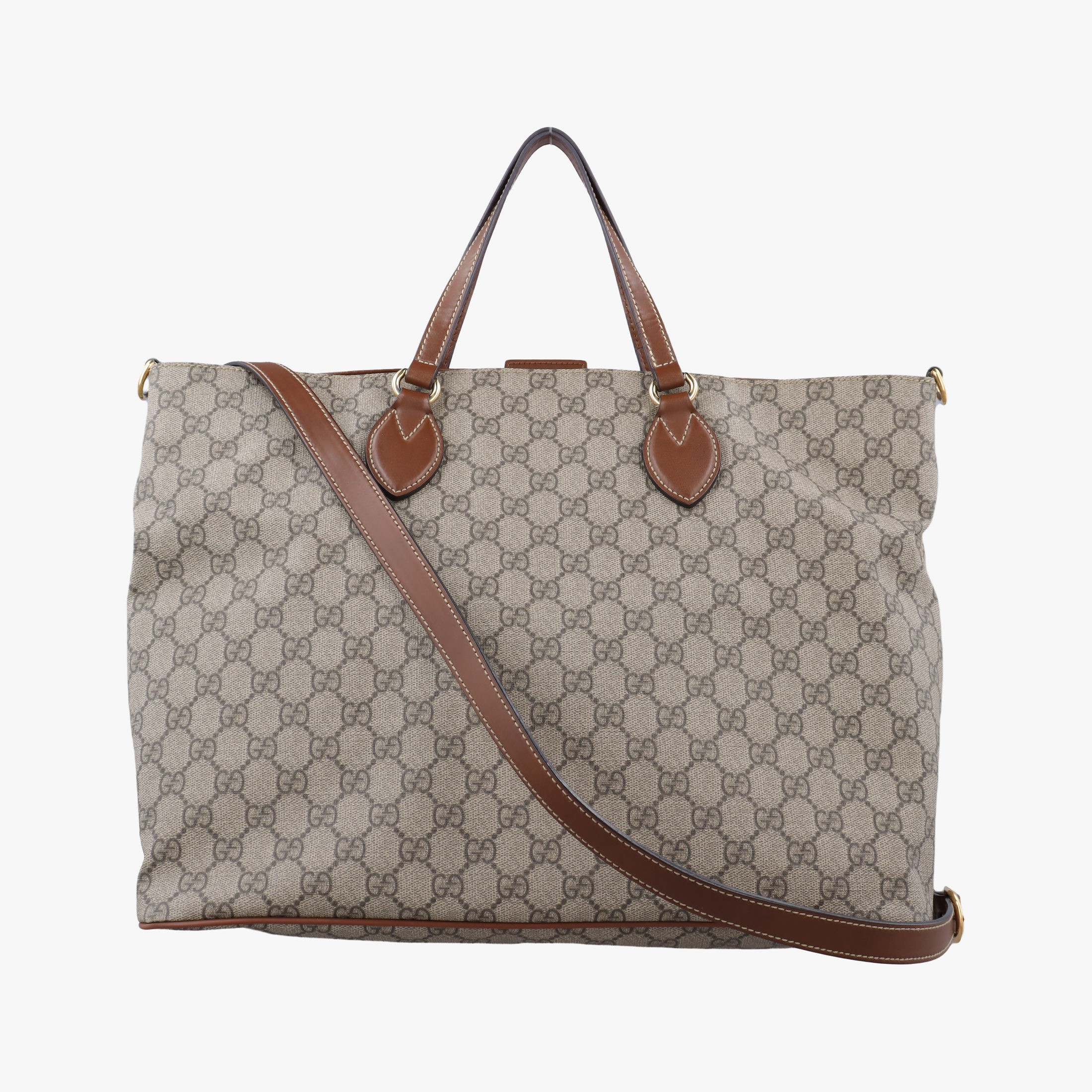 【中古】グッチGucciGGスプリーム ブラウン&times;ベージュ PVCコーティングキャンバス&times;レザー 453705 A020897152｜ＳＴＹＬＥ　ＮＥＷ　ＳＴＡＲ 39,650円