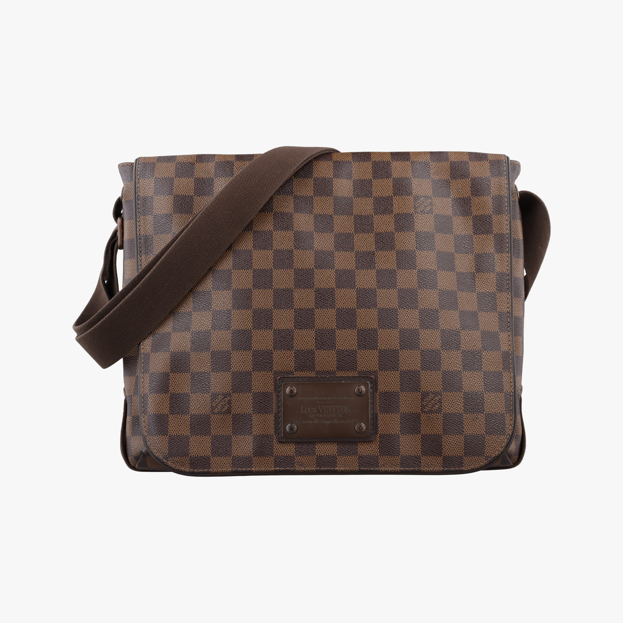【中古】ルイヴィトンLouis VuittonブルックリンMM エベヌ ダミエキャンバス N51211 CA2191｜ＳＴＹＬＥ　ＮＥＷ　ＳＴＡＲ