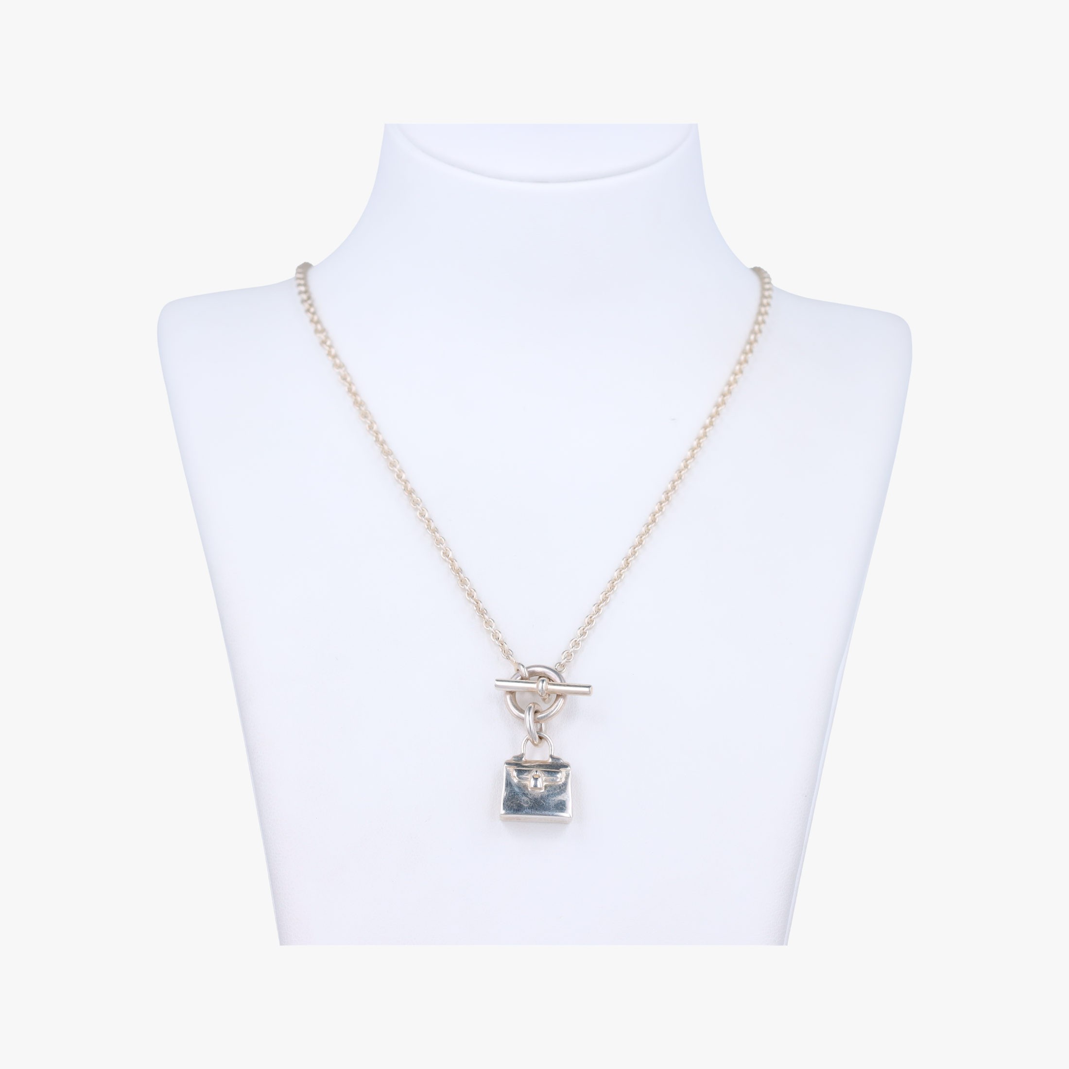 【中古】エルメスHermesアミュレット ケリー シルバー Ag925