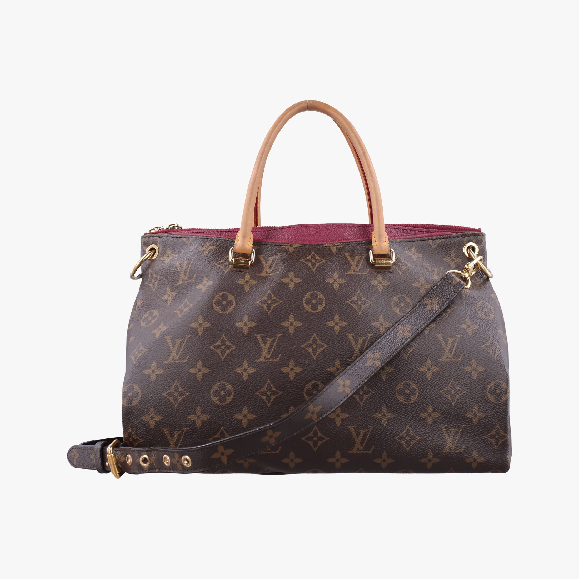 【中古】ルイヴィトンLouis Vuittonパラス モノグラム/赤銅色×スリーズ モノグラム帆布×カーフレザー M41175 SP4163 ショルダーバッグ・メッセンジャーバッグ-バッグ