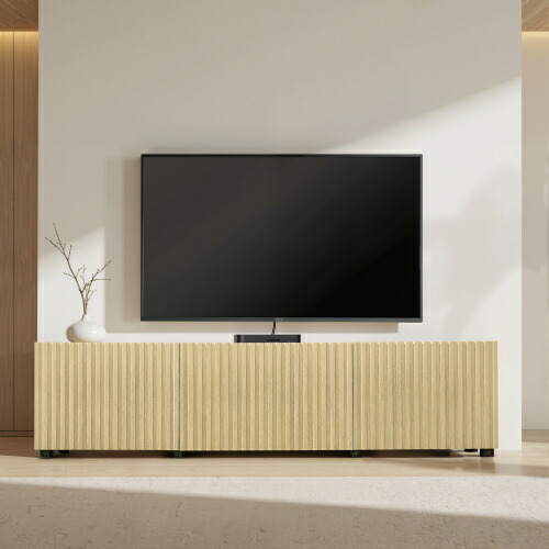 【レビュー投稿5%OFFクーポン配布中】テレビ台 ローボード リビング収納 幅160cm 格子扉 グリルドア ディスプレイラック 収納棚 大容量 ナチュラルモダン 木製 おしゃれ 浮遊感設計 耐久性 安定感 展示台