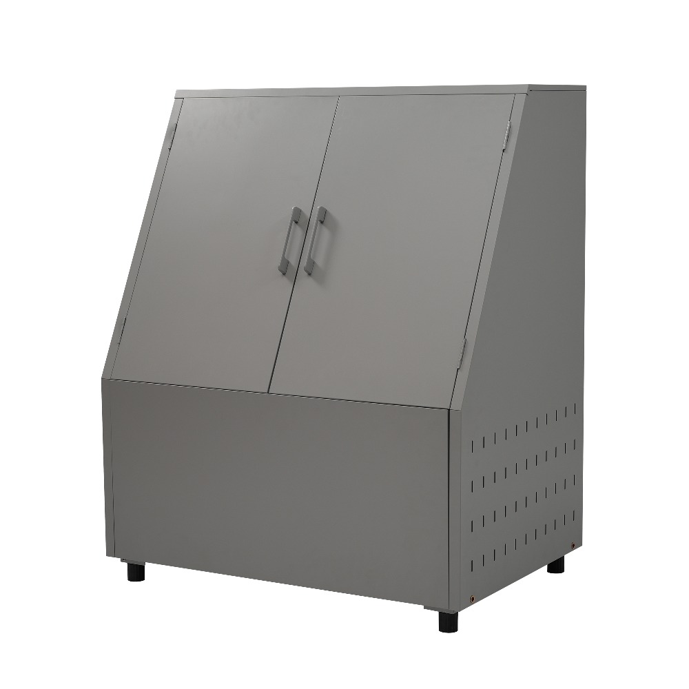 【レビュー投稿5%OFFクーポン配布中】 ゴミ収納庫 大容量 456L 45Lゴミ袋 10個収納可能 ダストボックス 屋外 ごみ箱 カラス 猫 対策 ゴミ荒らし防止 サビに強い ボンデ鋼板 観音扉 通気穴 アジャスター付き 施錠可能 ホワイトグレー/グレー｜スタイルニック